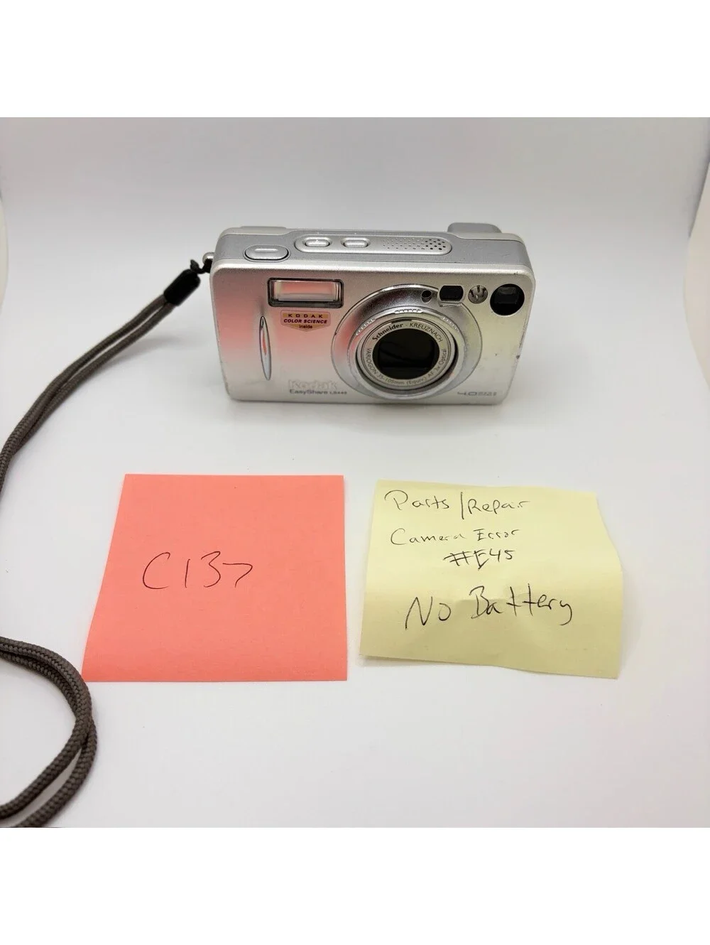 Kodak EasyShare LS443 4.0MP Digital Camera Silver Parts Repair #E45 Error C137